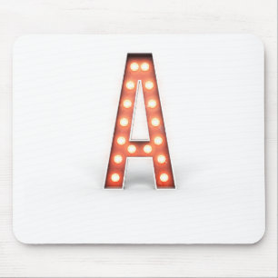 Monogramm A Lichtermarkierung Mousepad