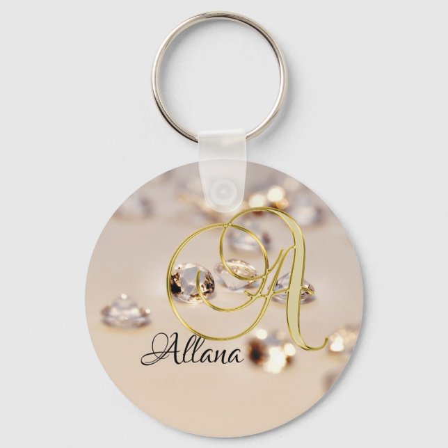 Monogramm A Schlüsselanhänger (Vorderseite)