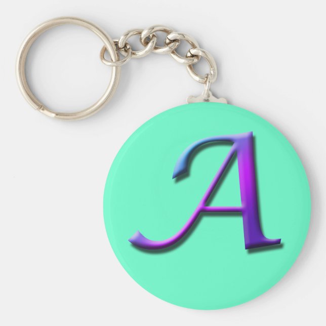Monogramm-A-Schlüsselanhänger Schlüsselanhänger (Vorne)
