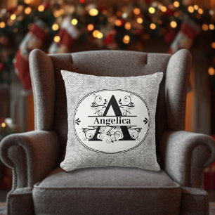 Monogramm-A-Wurfkissen Kissen