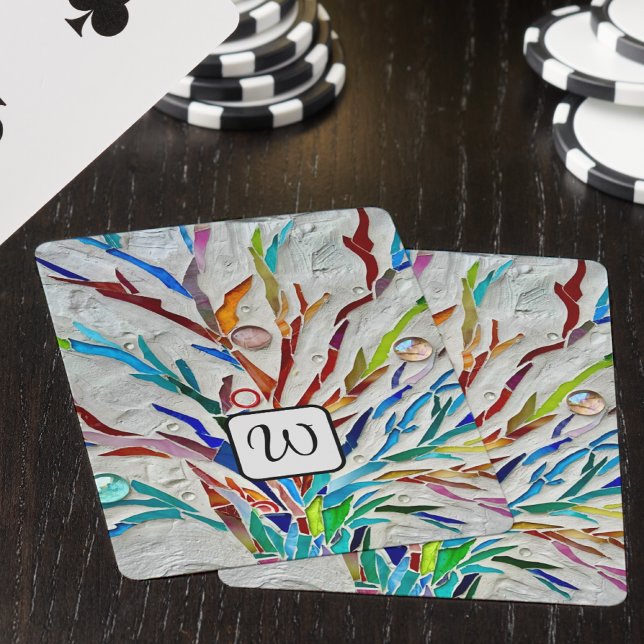 Monogramm Abstrakt Spielkarten (Von Creator hochgeladen)
