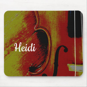 Monogramm Abstrakt Violin Mousepad
