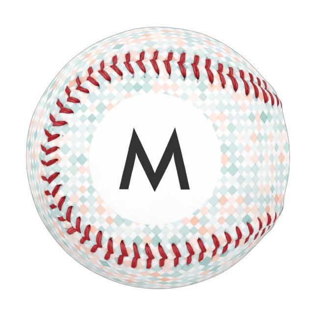 Monogramm Abstrakter Hintergrund mit kleinen Fleck Baseball (Vorderseite Links)