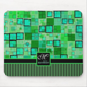 Monogramm-abstraktes geometrisches mousepad