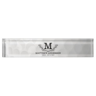 Monogramm Alter des Personalisierten Musters des G Namensplakette
