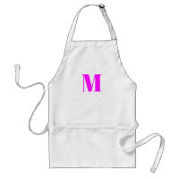 Monogramm anfängliches Magenta pink weiß anpassen