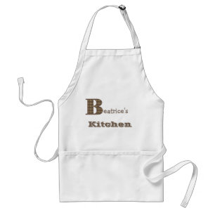 Monogramm Anfangsbuchstabe B Floral Personalisiert Schürze