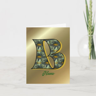 Monogramm Anfangsbuchstabe B Gänseblümchen Kunst P