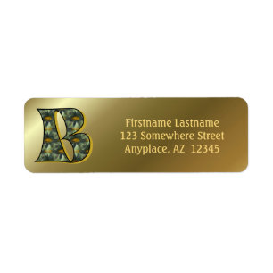 Monogramm Anfangsbuchstabe B Gänseblümchen Kunst R