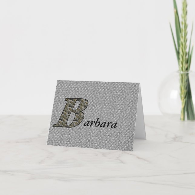 Monogramm Anfangsbuchstabe B Hortensien Blumen Per (Vorderseite)