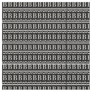 Monogramm-Anfangsbuchstabe B, wählen Stoff