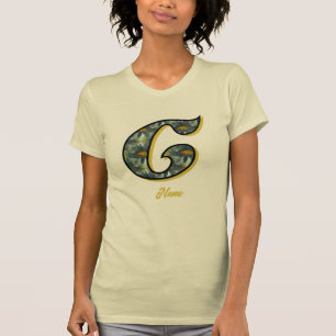 Monogramm Anfangsbuchstabe C Gänseblümchen-Blumenk T-Shirt