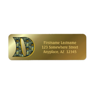 Monogramm Anfangsbuchstabe D Gänseblümchen Kunst R