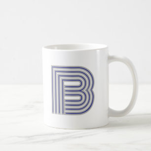 Monogramm Anfangsbuchstabe Einfach Minimal Modern Kaffeetasse