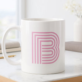 Monogramm Anfangsbuchstabe Einfach Minimal Modern  Kaffeetasse