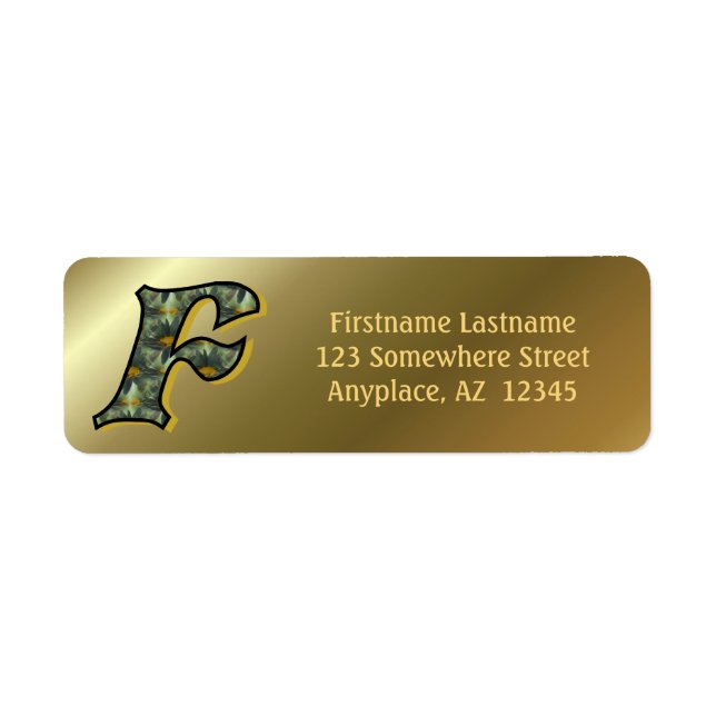 Monogramm Anfangsbuchstabe F Gänseblümchen Kunst R (Vorne)