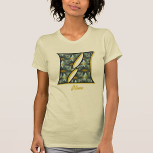 Monogramm Anfangsbuchstabe H Gänseblümchen-Blumenk T-Shirt