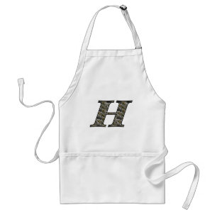 Monogramm Anfangsbuchstabe H Hortensienblüten Schürze