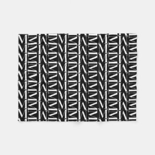 Monogramm-Anfangsbuchstabe M, wählen Fleecedecke