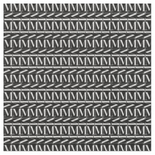 Monogramm-Anfangsbuchstabe M, wählen Stoff