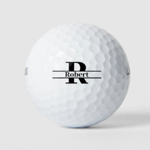Monogramm Anfangsbuchstabe Name Benutzerdefiniert Golfball