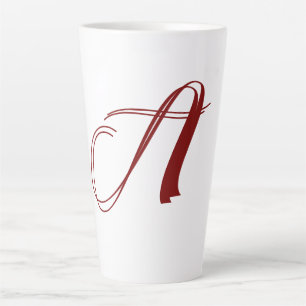 Monogramm Anfangsbuchstabe Name Minimale Schrift H Milchtasse