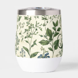 Monogramm Anfangsbuchstabe Sage Grün Botanische Bl