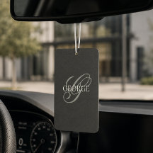 Monogramm Anfangsbuchstabe Skript Auto
