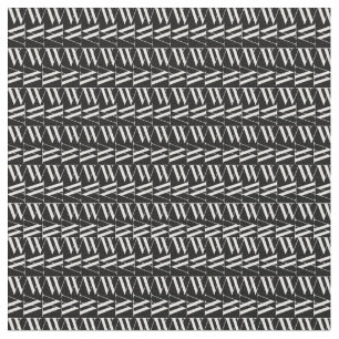 Monogramm-Anfangsbuchstabe W, wählen Stoff
