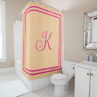 Monogramm Anfangsbuchstaben Hot Pink Orange Benutz