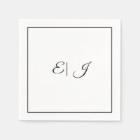 Monogramm Anfangsbuchstaben Retro Schrift Elegante