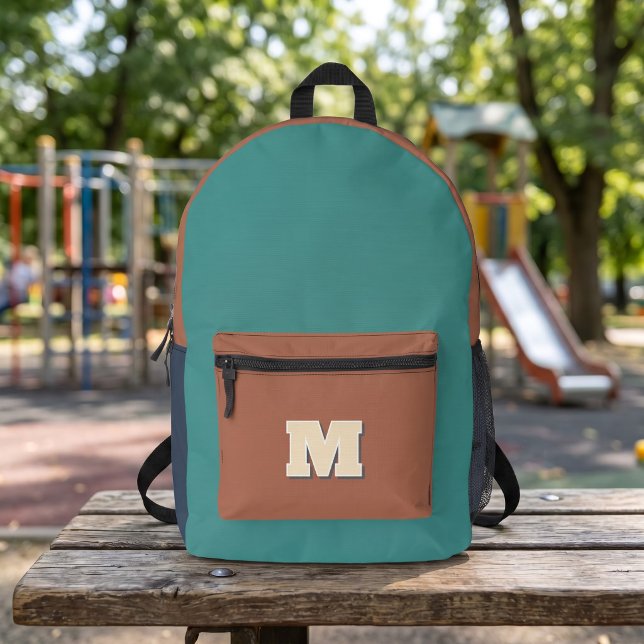 Monogramm-Anfangsmulticolor Bedruckter Rucksack (Von Creator hochgeladen)