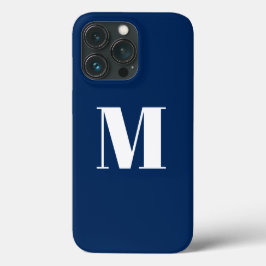 Monogramm Anfangsnavy blau anpassen Case-Mate iPhone Hülle