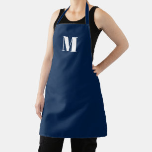 Monogramm Anfangsnavy blau anpassen Schürze