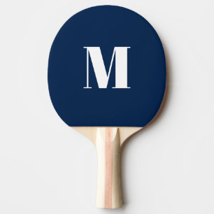 Monogramm Anfangsnavy blau anpassen Tischtennis Schläger