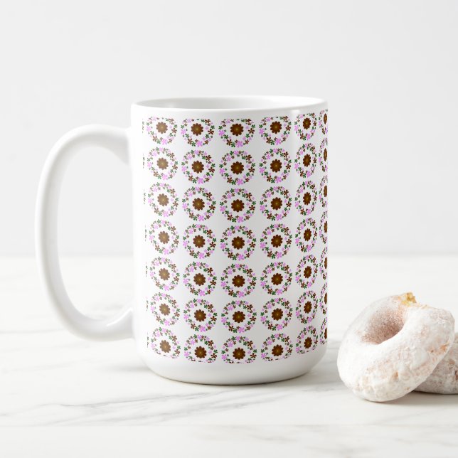 Monogramm anpassen kaffeetasse (Mit Donut)