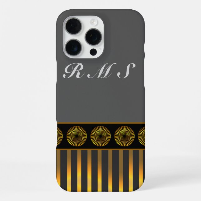 Monogramm Anpassung iPhone 7 Plus, Barely There Hülle (Rückseite)