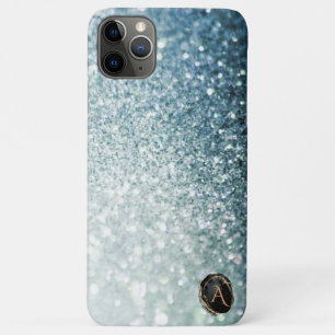 *~* Monogramm AQUAMARINER Gradient Ombre Glitzer Case-Mate iPhone Hülle