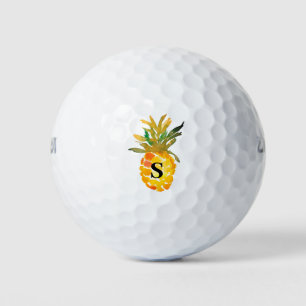 Monogramm Aquarellananas Golfball