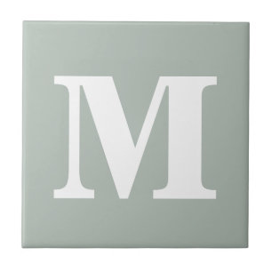 Monogramm Asche Grau zeitgenössische, ergänzende Fliese