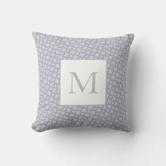 Monogramm auf einem geometrischen Muster rosa und  Kissen