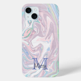 Monogramm aus lila Marmor Case-Mate iPhone Hülle