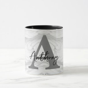 Monogramm aus modernem und klassischem Marmor Lett Tasse