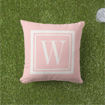 Monogramm aus Pink und weißem klassischem Quadrat