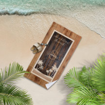 Monogramm aus rustikalem Holz