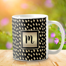 Monogramm aus schwarzem Gold - ein modernes Luxus-