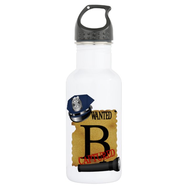 Monogramm B 32 oz PBA FREE Edelstahlflasche (Vorderseite)