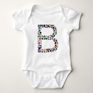 Monogramm B Baby Strampler