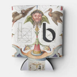 Monogramm B, Buchstabe B, Alphabet B, Monogramm A+ Dosenkühler