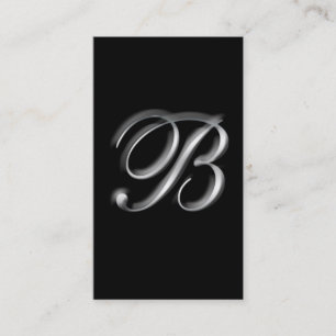 Monogramm B businesscards Visitenkarte